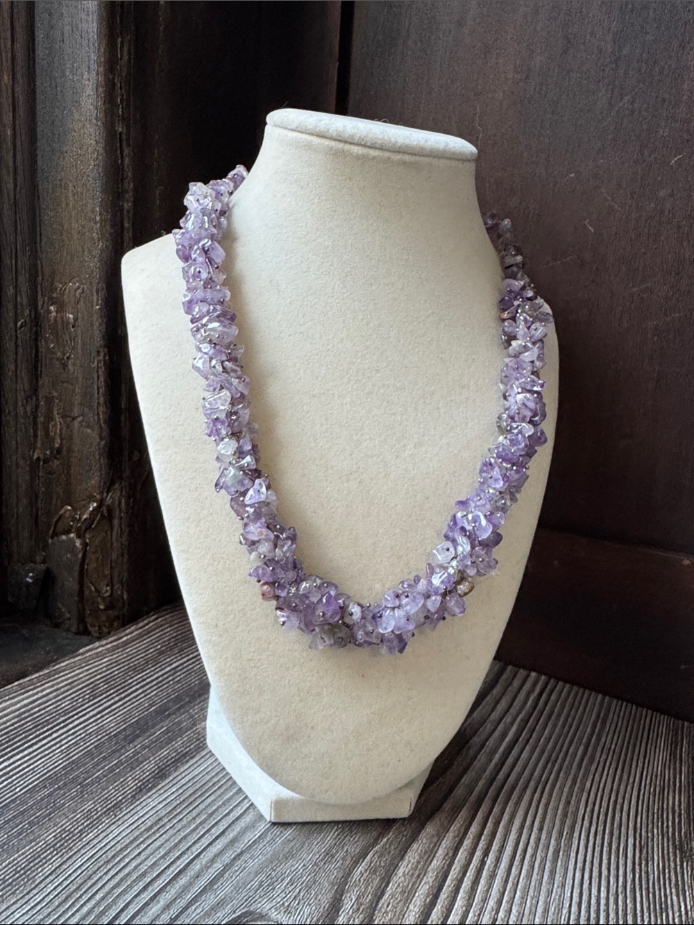 Lilac Cluster Amethyst Necklace